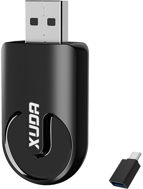XUDA 2in1 무선 카플레이 어댑터 안드로이드 오토 AI 스마트 박스, Black, A5 Mini B