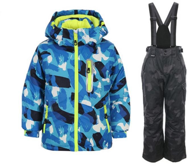 SUB22 남아 어린이 스키복 주니어 자켓 스키바지 세트