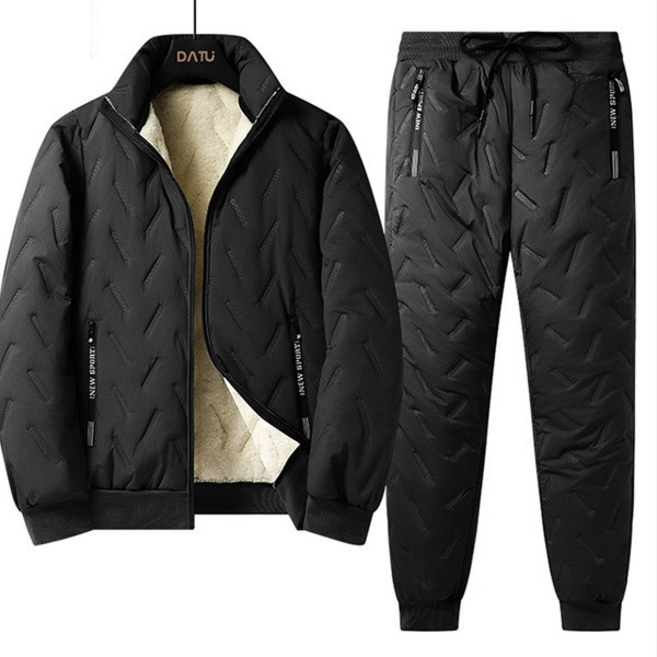 2배두툼패딩솜+두툼고급융털 상하세트 남여공용 겨울한파 방한복 세트