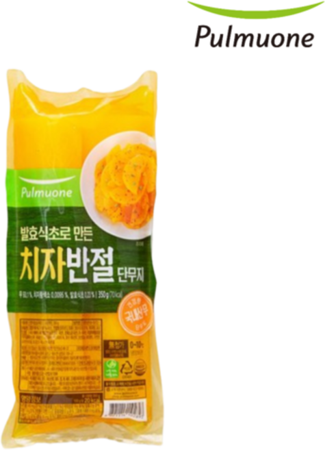 (냉장)[풀무원]치자반절단무지350g, 1개, 350g