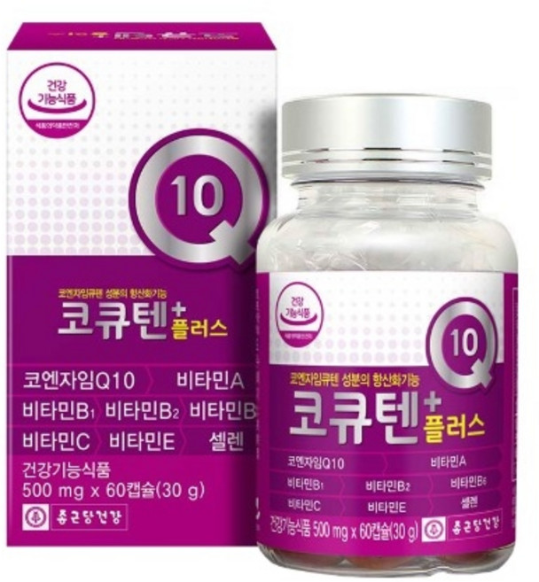 종근당건강 코큐텐플러스 500mg x 60캡슐, 1개