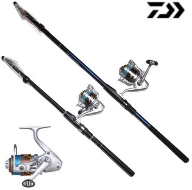 다이와 브이맥스 릴 원투 카고 낚시대 입문자용 초보자용, 2000ST, 삼우빅케치 파워 선, 390
