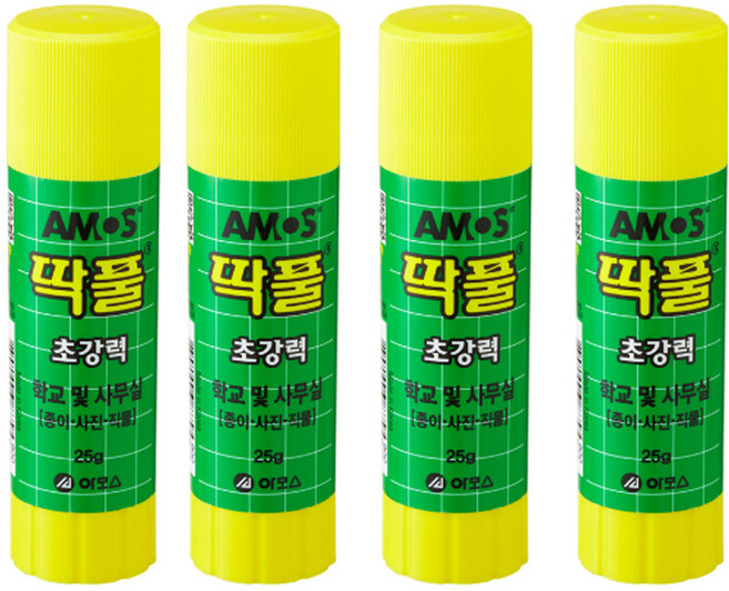 아모스 딱풀, 25g, 4개