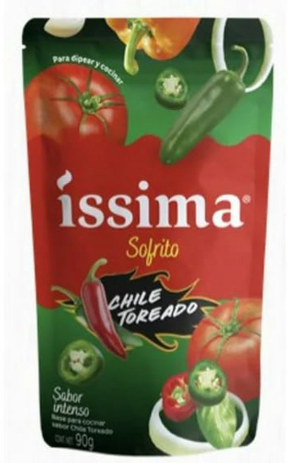 ISSIMA 뜨겁고 매콤한 토마토 요리 베이스 6.4 정통 라틴 스타일 소프리토 라이스 스튜 및 소스 6개들이 6팩, 185.28g