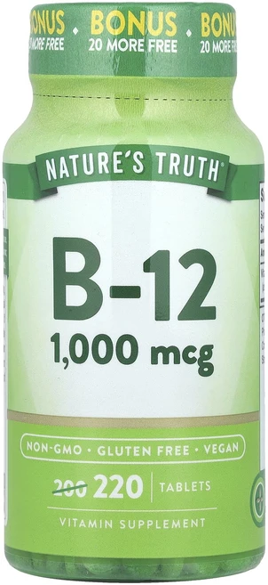 Nature's Truth B-12 1000mcg 220정, 6개 - 쿠팡