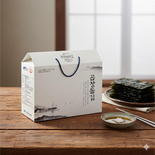광천해저김 곱창돌김 16호, 16개, 4g