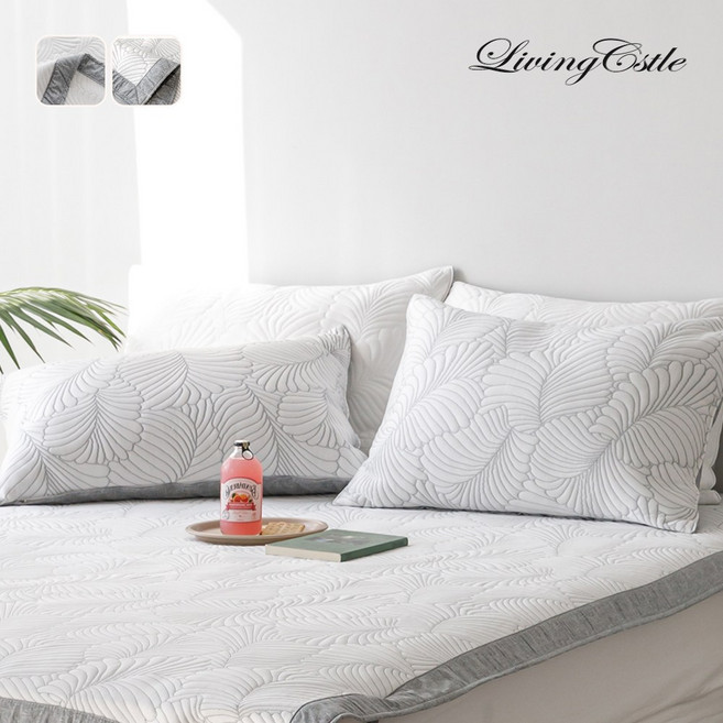 국산 리빙캐슬 쿨트로피칼 듀라론 냉감 베개커버