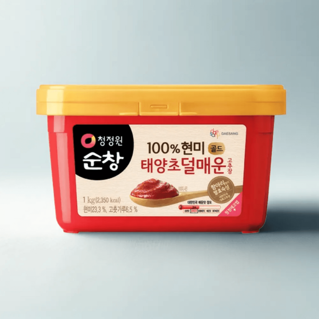 현미 100% 태양초 고추장 덜 매운맛 1kg, 1개