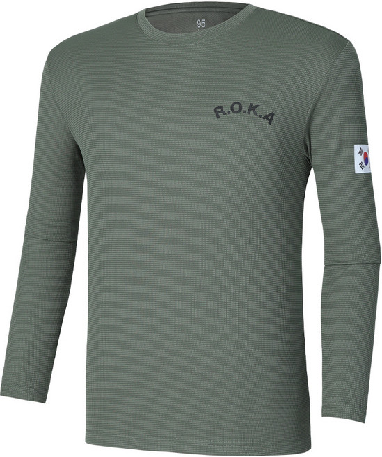 [이지바이] 남녀공용 로카 라운드 긴팔 티셔츠_로카티 코리아아미