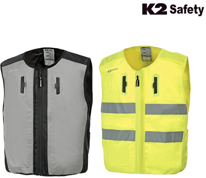 K2 세이프티 리유저블 쿨링 베스트2 조끼 냉감 냉각 여름 아이스조끼 현장 안전 작업조끼 골프 스포츠 레저 야외활동