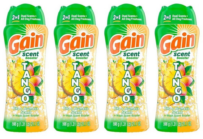 게인 인워시 센트 부스터 비즈 탱고 피나 플루메리아 598g, 4개