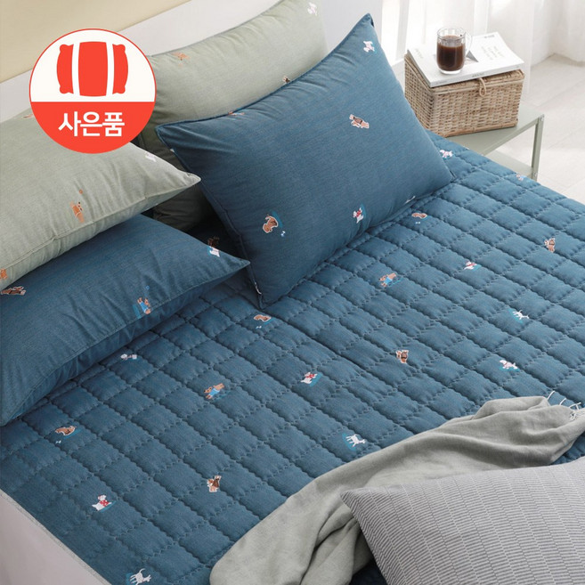 스잠 국내산 퍼피아지 온수/전기/카본/온열 매트커버 S.SS.D1.D2.Q사이즈, 라임블루