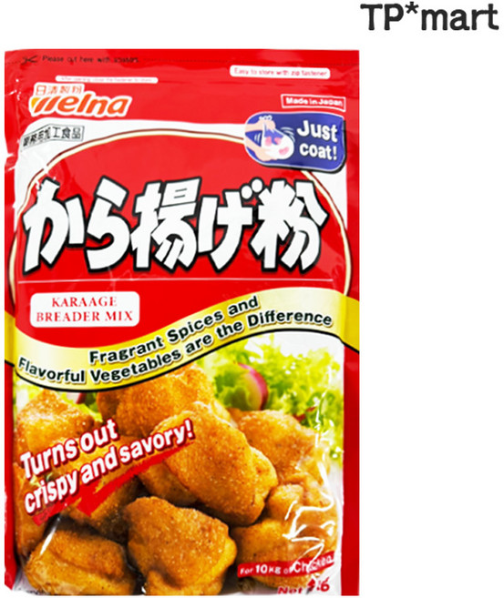 일본 닛신제분 웰나 마부시 가라아게 닭튀김 파우더 치킨가루 1kg, 1개