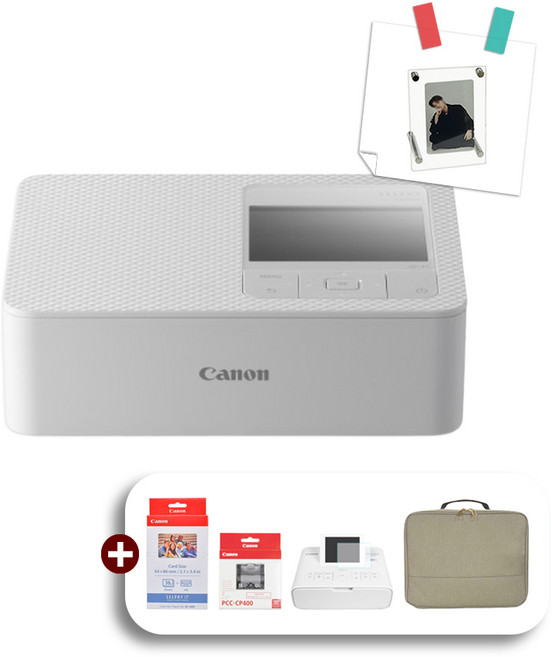 캐논 CP1500+KC-36IP+카세트+필름+브라운파우치 화이트
