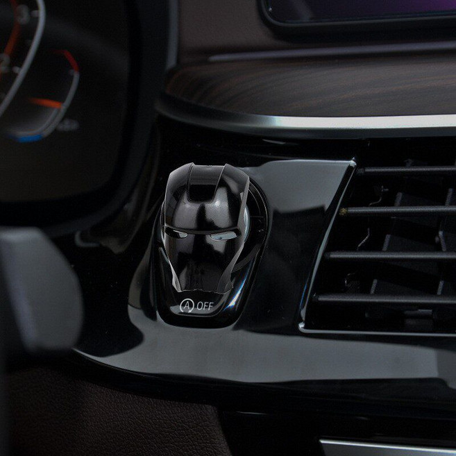 시동 버튼캡 자통차 튜닝 개조 키덮개 커버, 아이언맨 블랙