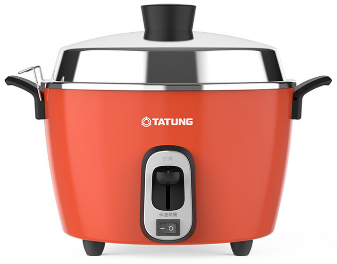 TATUNG 大同 6人份 220V 不鏽鋼保溫電鍋-紅色 異電壓電鍋, TAC-06R-MV2LR(220V)
