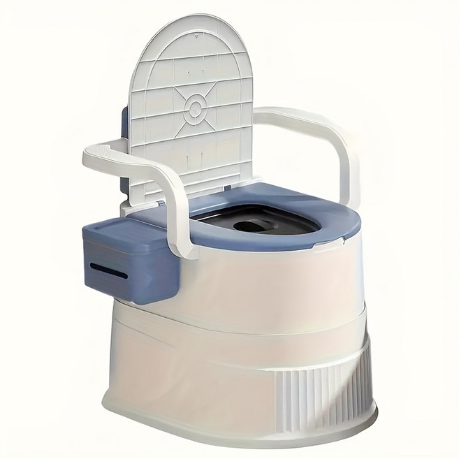 간이화장실 이동식화장실변기 이동식화장실 화장실 변기 좌변기, 블루