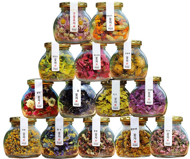 하립골 꽃차 17종류 선택하기 직접재배 자연산 선물, 1개, 3 팬지꽃차