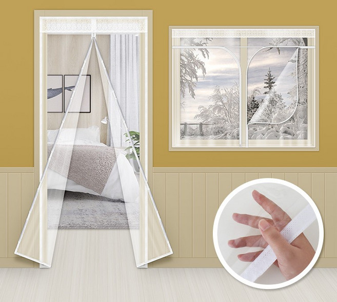 방풍비닐 베란다 창문 방풍막 현관방풍막 자석 커튼, 방풍비닐현관용(120x210cm), 1개