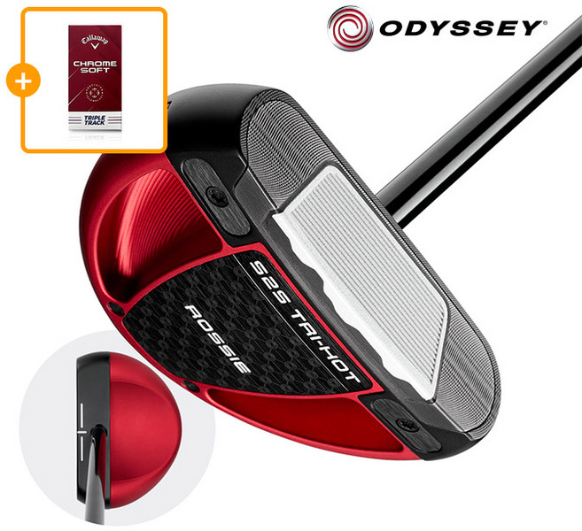 한국캘러웨이정품 (오디세이) 2025년 스퀘어 2 스퀘어(S2S) 트라이 핫 퍼터(Rossie), (로시) 86.36cm(34인치)