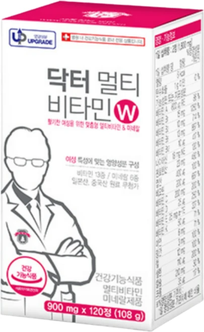 닥터 멀티비타민W 미네랄 여성 여자, 1개, 120정 - 쿠팡