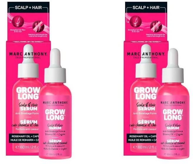 Marc Anthony 마크 앤서니 그로우 롱 스칼프 헤어 세럼 60ml 2팩 - 쿠팡