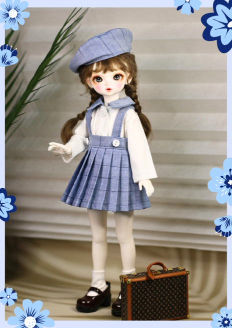 #파올라레이나 32cm 옷( 스쿨걸룩 4종세트 )[마구샵]#구체관절인형#bjd#인형옷#다락아이#관절바디#완제품, 1개