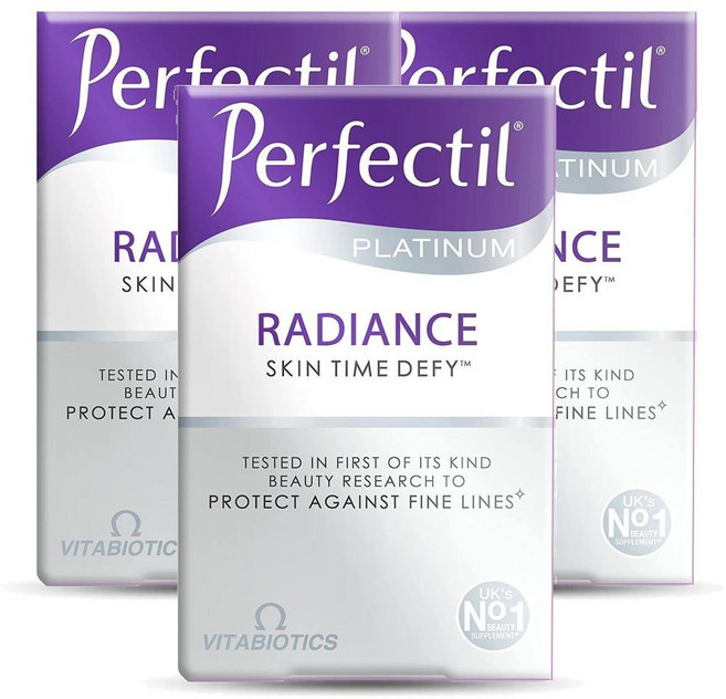 칼라일 비타바이오틱스 퍼펙틸 플레티넘 레디언스, 3개, 60정