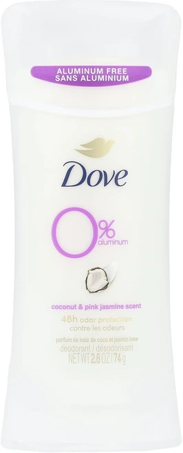 Dove 알루미늄 무함유 데오드란트 코코넛 & 핑크 자스민 74g(2.6oz), Dove알루미늄무함유데오드란트코코넛핑크자스민74g26o, 74g, 1개 - 쿠팡