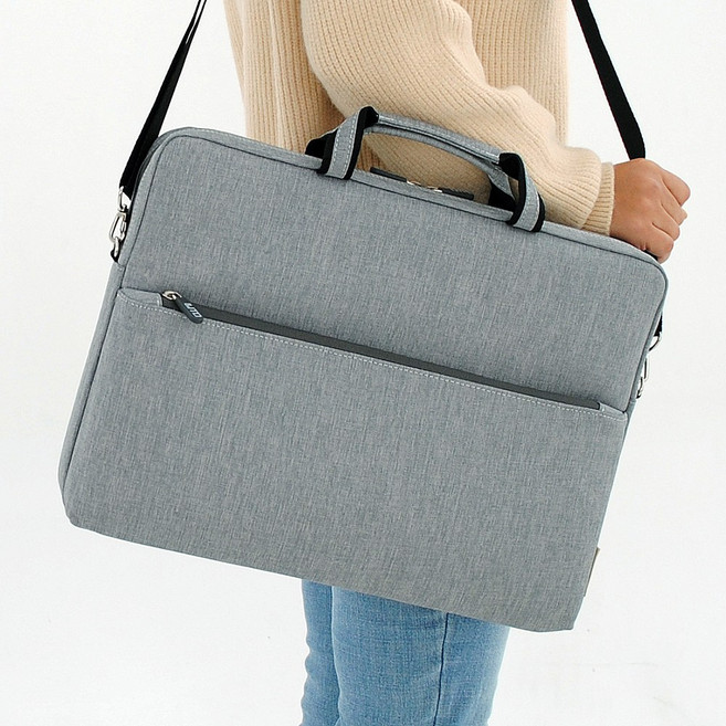 모노그C 노트북 가방 파우치 맥북 LG그램 갤럭시북 13인치 14인치 15인치 16인치 17인치, 그레이, 1개