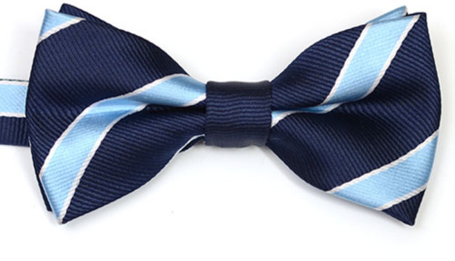 하늘 사선 아동 나비넥타이
