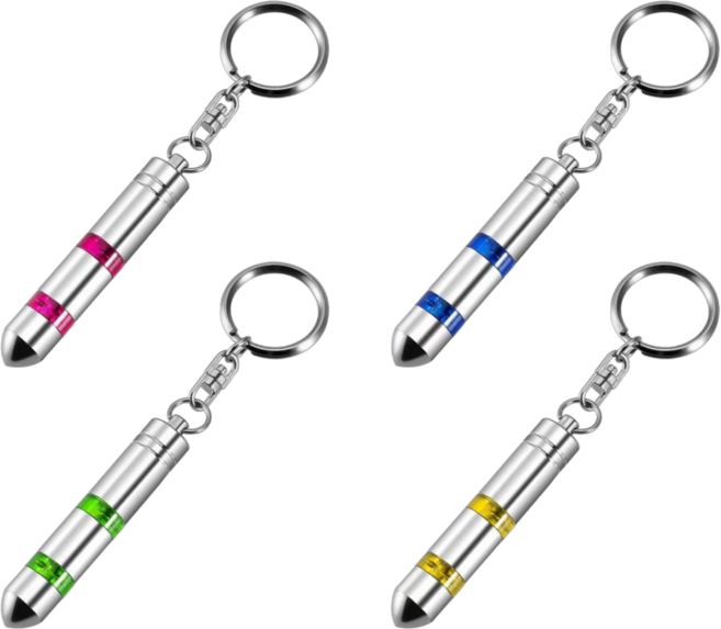 미라클매직 3세대 정전기 방지 키링 키홀더, 1세트, 레드, 블루, 그린, 옐로우