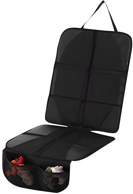 엠버 카시트 보호 매트, 블랙, 1개