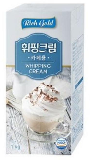 동서 리치골드 휘핑크림 1L, 1개