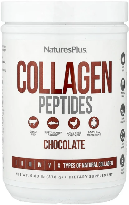 NaturesPlus 콜라겐 펩타이드 초콜릿 맛 378g(0.83lb), NaturesPlus콜라겐펩타이드초콜릿맛378g083l, 378g, 1개 - 쿠팡
