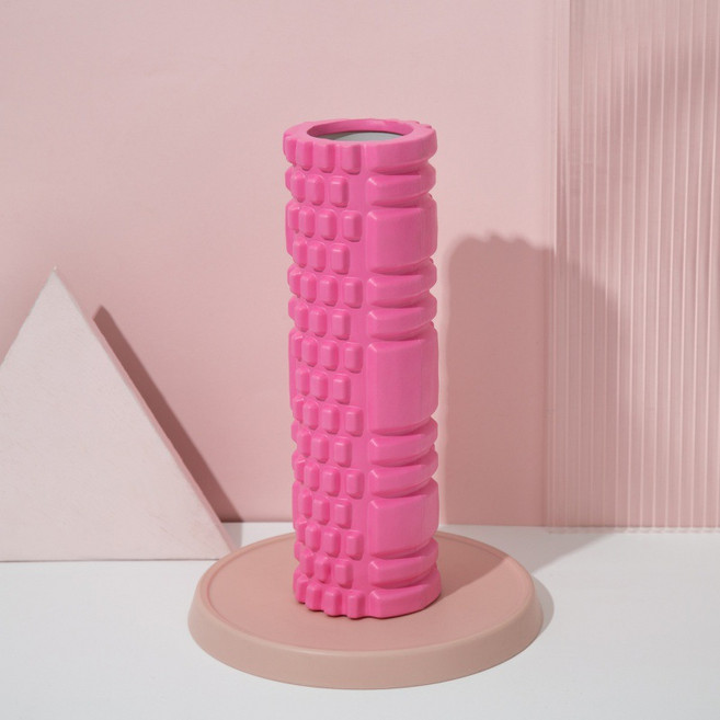 BODY MORE FUN 泡沫滾筒按摩器 200KG高強承重, 34cm - 空心經典款粉色, 1個