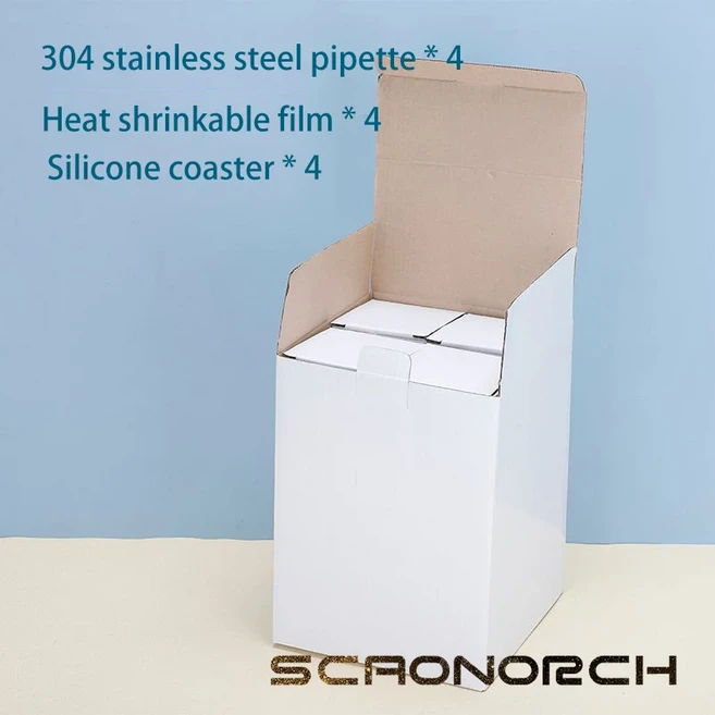 쿠쿠스토어 뚜껑이 있는 승화 스트레이트 컵 블랭크 물병 텀블러 커피 머그잔 스테인리스 스틸 진공 단열, 01 00ml, 04 4Pcs White