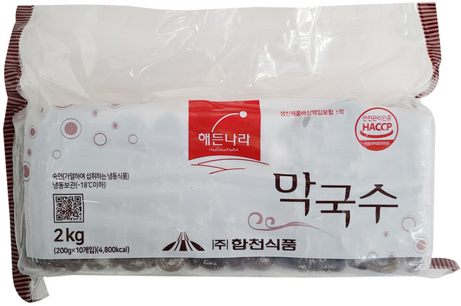 합천 해든나라 막국수 봉지 2kg 10인분면사리, 1개