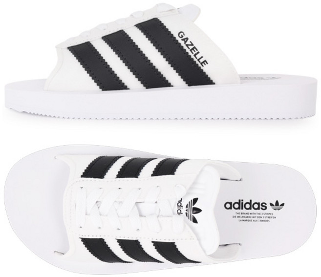 아디다스 공용 오리지널 가젤 비치 슬라이드 슬리퍼 JQ7420