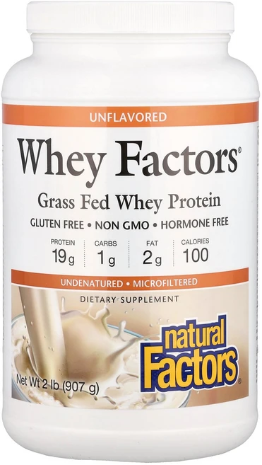 Natural Factors 내추럴팩터스 그래스페드 웨이 무맛 907g 파우더 프로틴 단백질보충제, Natural Factors 내추럴팩터스 그래스페드 웨 - 쿠팡