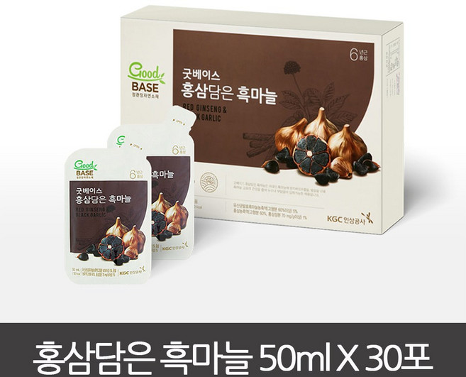굿베이스 홍삼담은 흑마늘, 50ml, 30개