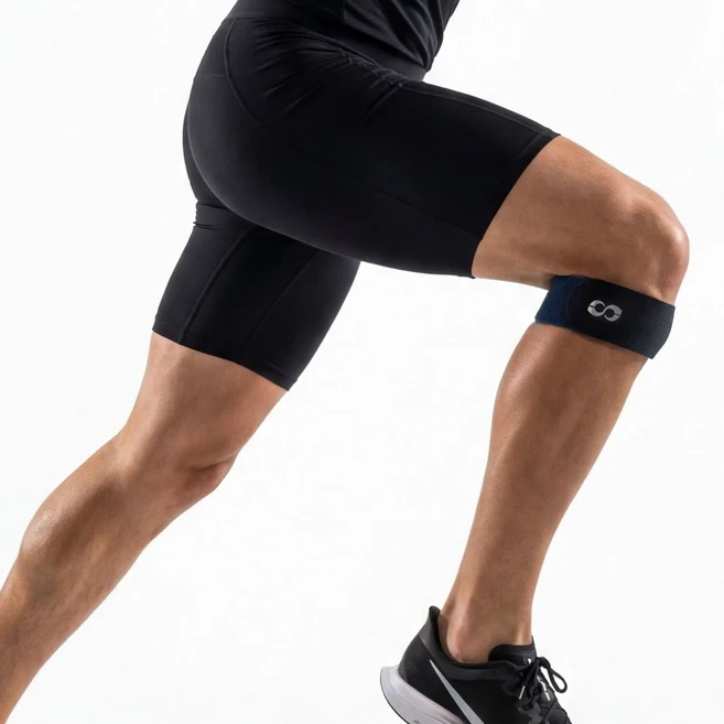 코어액틱스 은나노 프리액티브 무릎보호대 슬개골 슬개건 보호대, 블랙, 1개 - 쿠팡