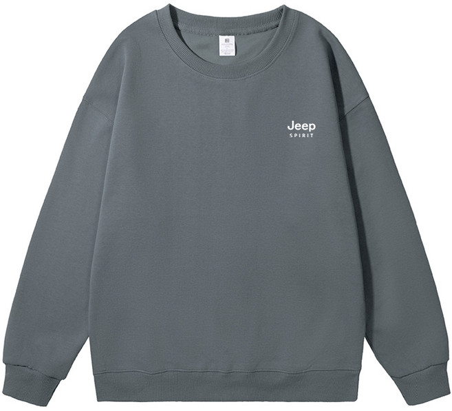 지프스피릿 남녀공용 더블 코튼 오버핏 라운드 맨투맨 D22