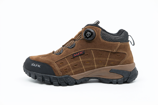 SAFK 천연소가죽 다이얼 등산화 남성 트레킹화 경량 미끄럼방지