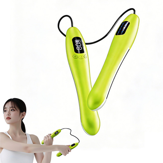 EMS 저주파 팔 마사지기 팔라인 쭉쭉 근육 마사지기 무선 15단계, 연두색