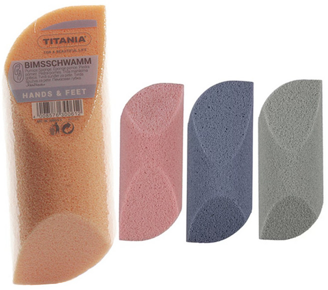 [티타니아] 퍼미스 스폰지 파일 각질제거기 굳은살, 3개, 1개입