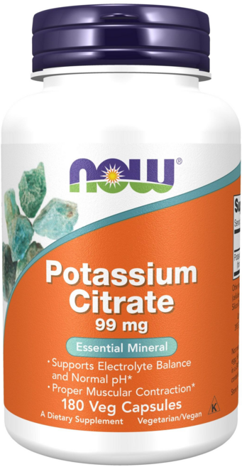 나우푸드 포타슘 시트레이트 99mg 캡슐, 1개, 180정