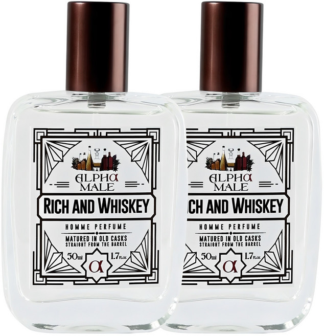 알파무드 알파메일 옴므 퍼퓸 리치앤위스키, 2개, 50ml