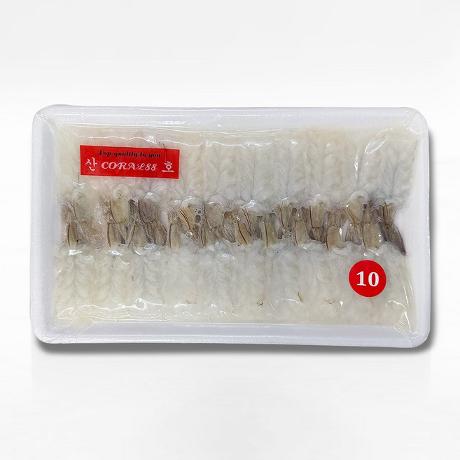 10g 백미새우 200gX40팩 (1박스) / 냉동새우살 흰다리새우 포장횟감, 40개, 200g
