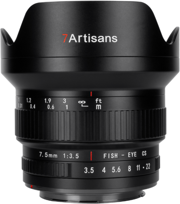 7장인 7.5mm F3.5 MF 광각 어안 캐논 니콘 렌즈